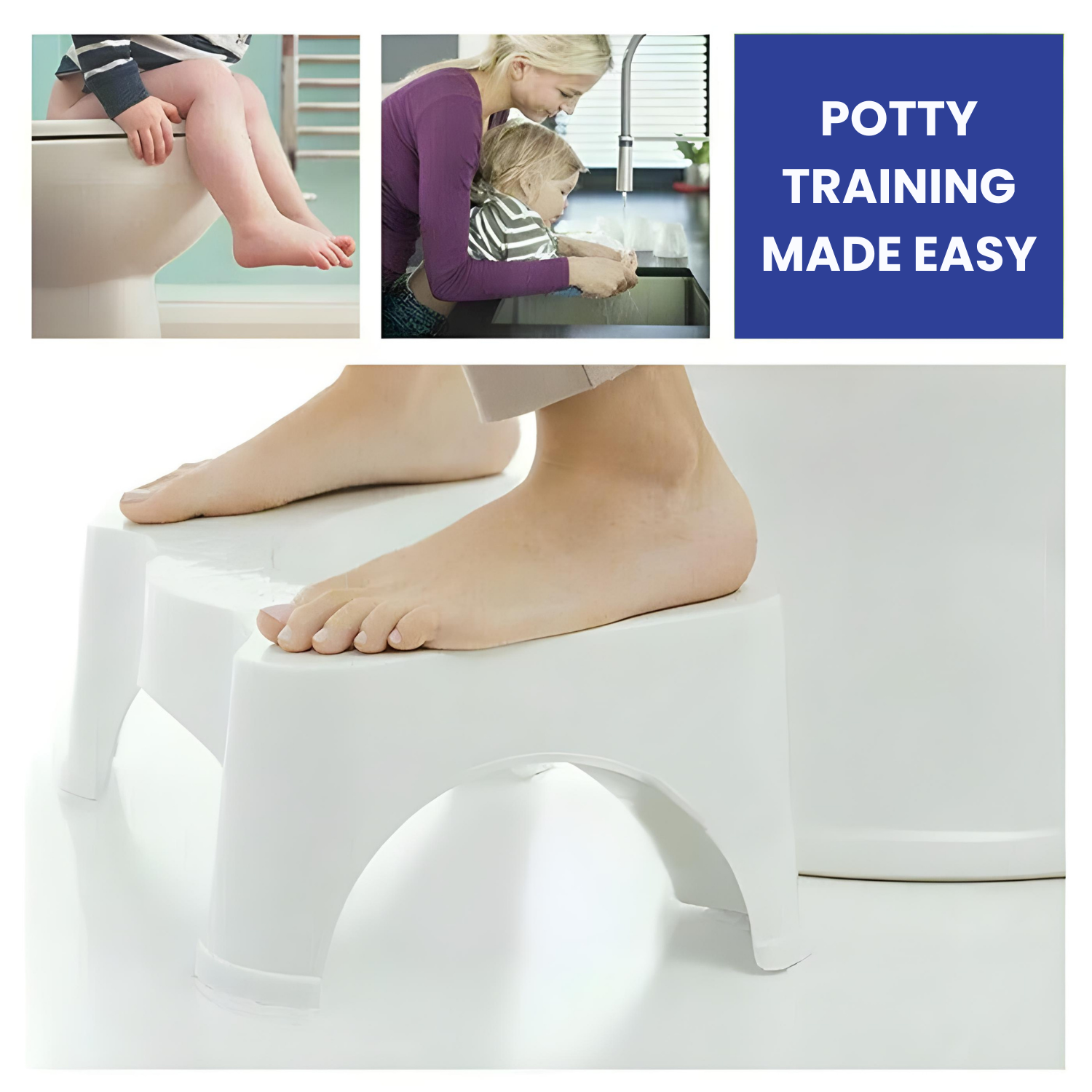 Toilet Footrest | Bathroom Ottoman