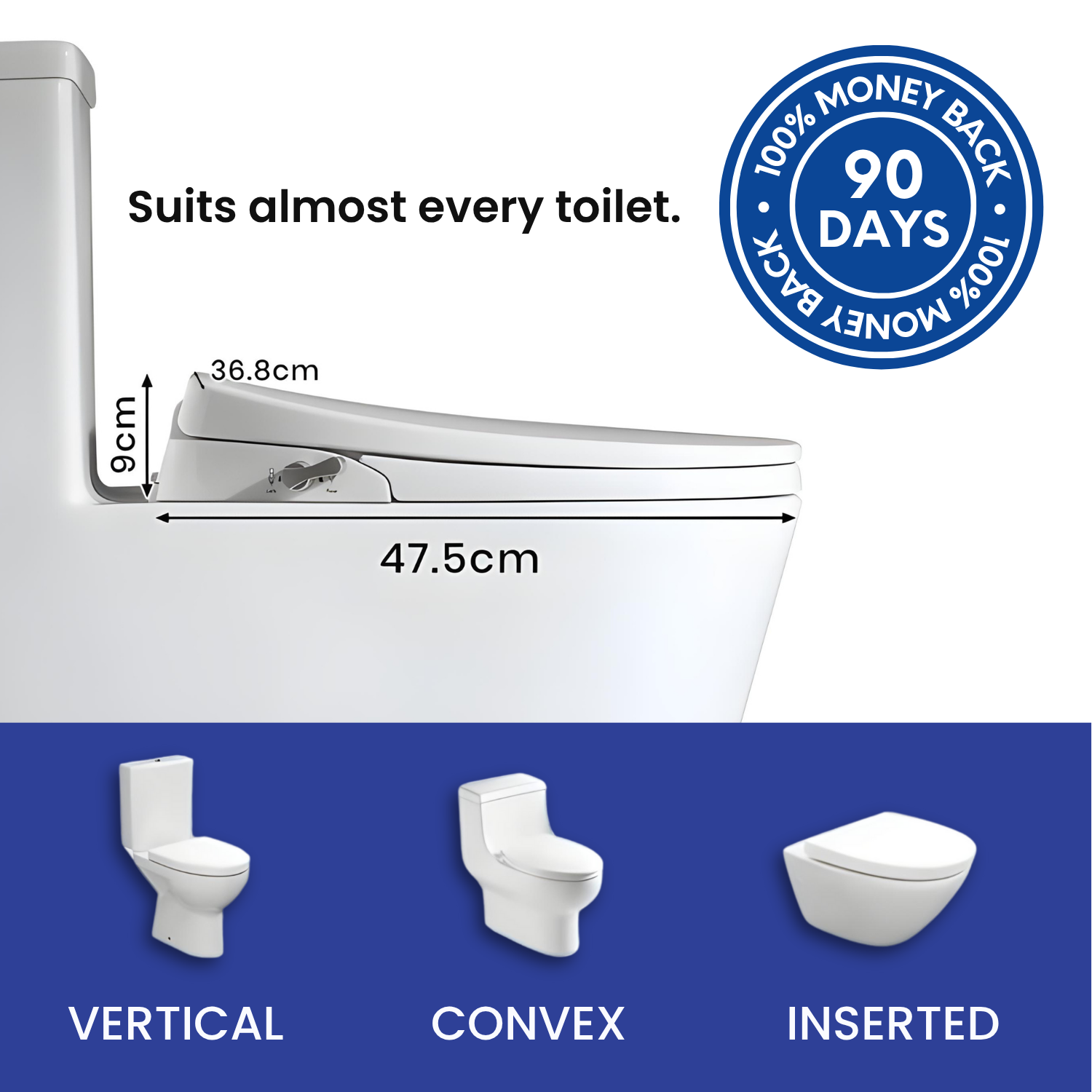 O BIDET SEAT DIMENSIONS