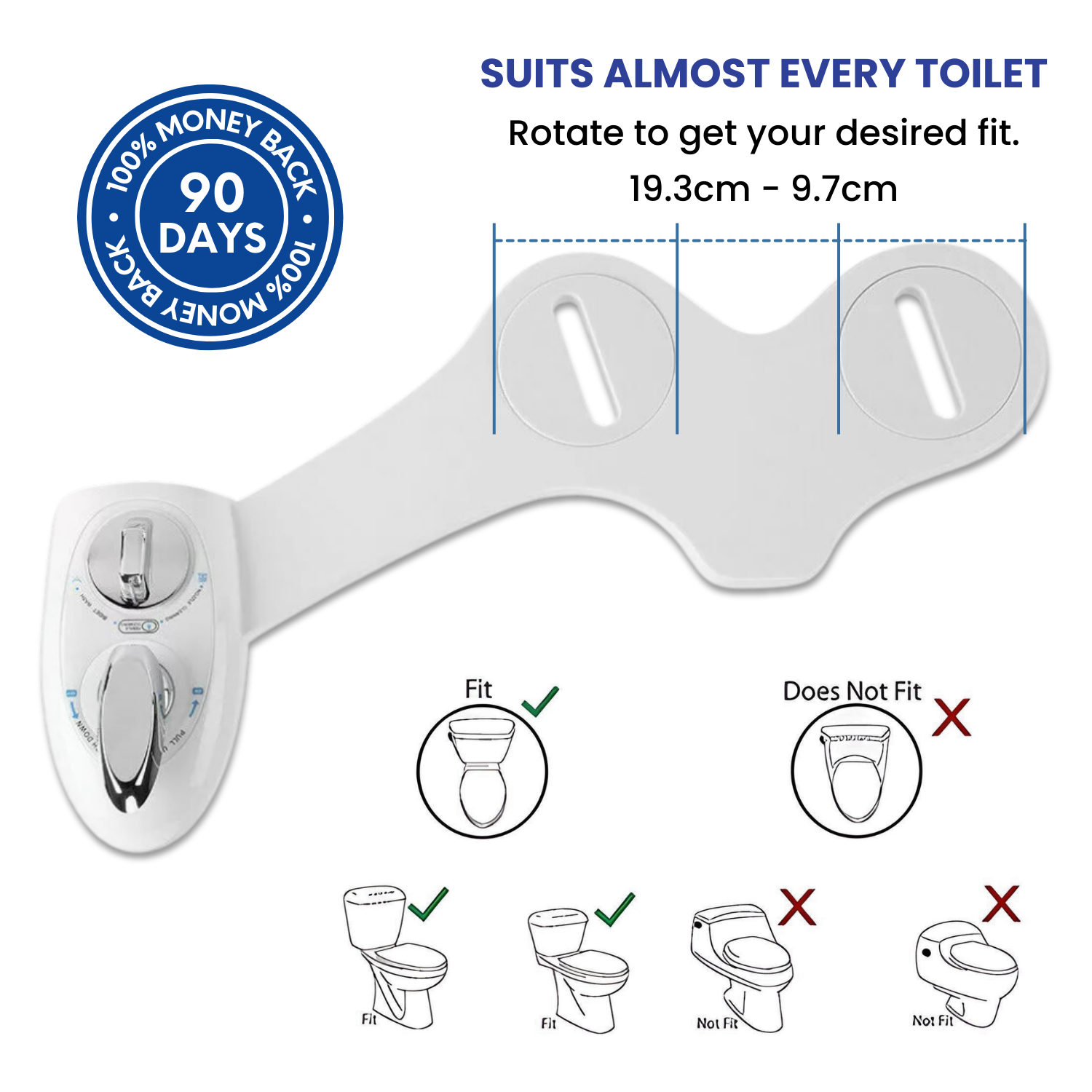 Bidet Seat Toilet Attachment | Non-Electric