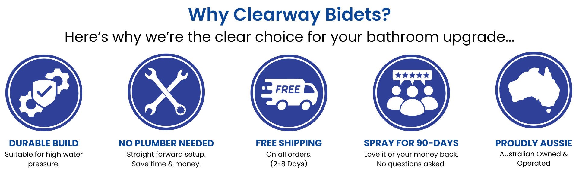 WHY CLEARWAY BIDETS