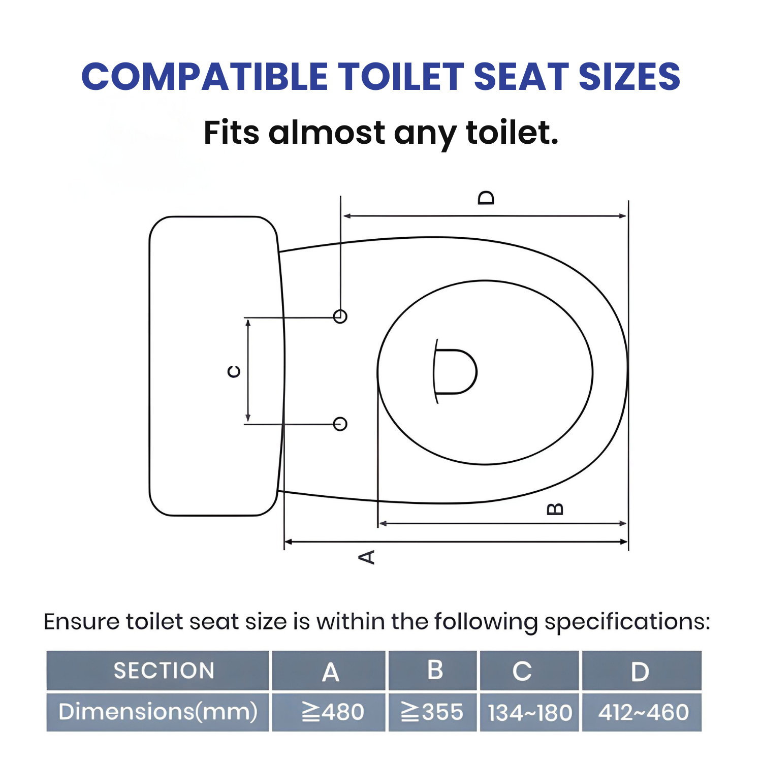 O Shape Bidet Toilet Seat | Dual Nozzle