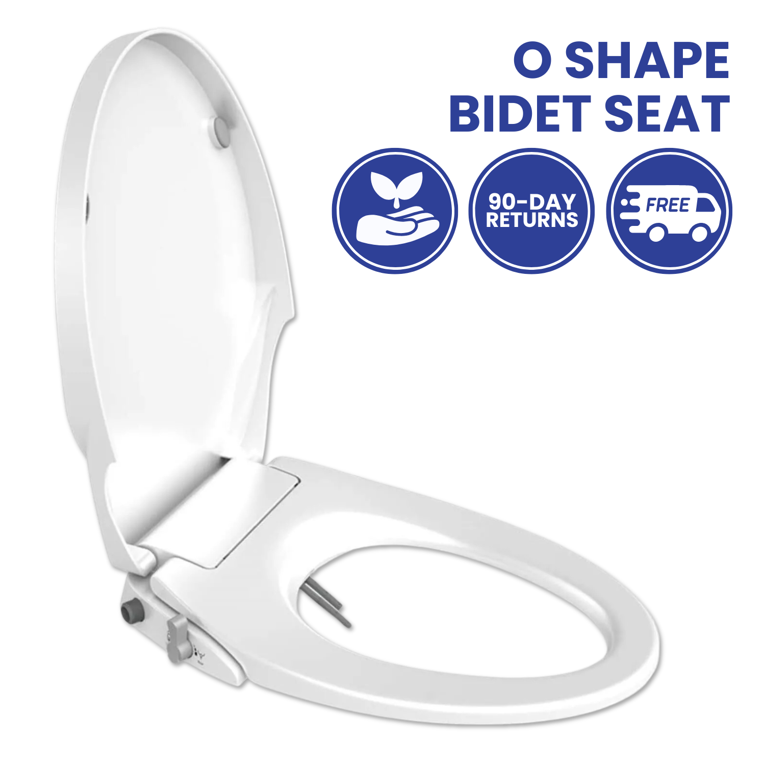 O Shape Bidet Toilet Seat | Dual Nozzle